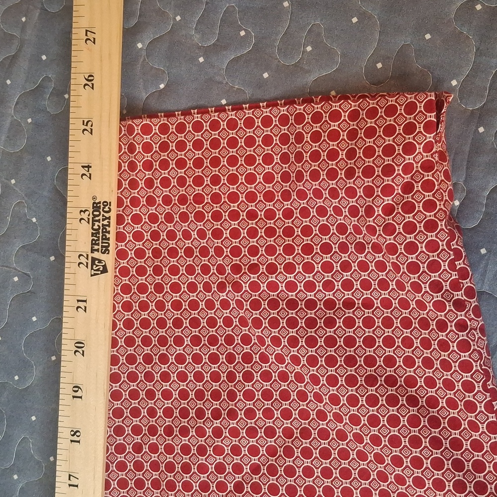 Talbots Red Geometric Cropped Pants - Picture 7 of 8